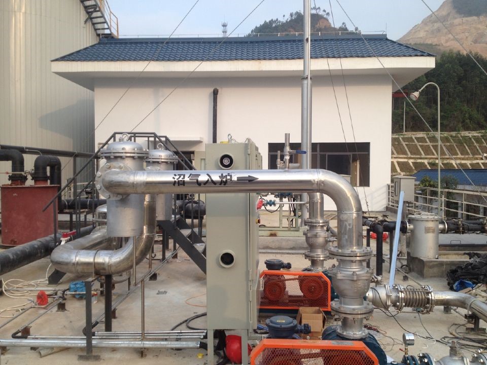 Biogas blending equipment